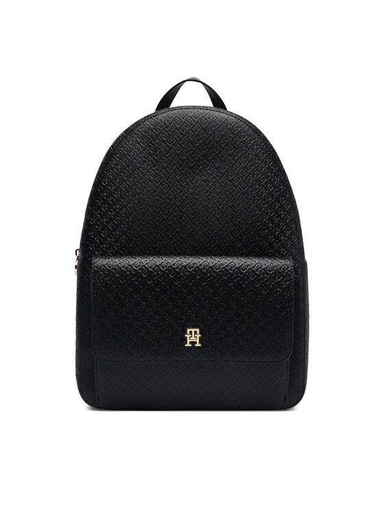 Tommy Hilfiger Plecak Th Icon Backpack Mono AW0AW19284 Czarny