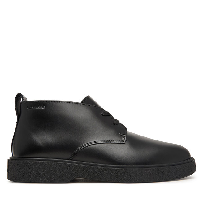 Trzewiki Calvin Klein Text Rubber Desert Boot Lth HM0HM02255 Czarny