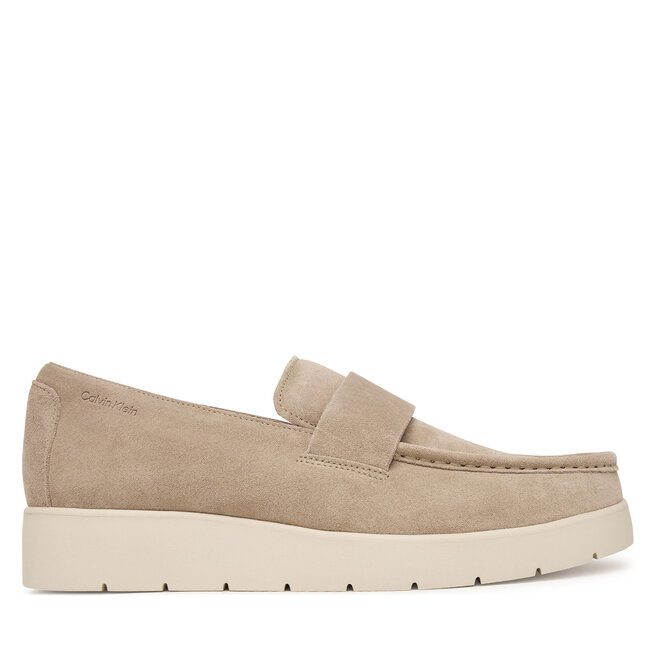 Półbuty Calvin Klein Hybrid City Lug Band Loafer Su HM0HM02257 Kremowy