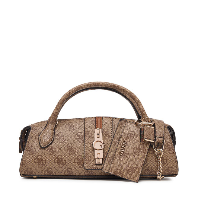 Torebka Guess Yvonne Logo Mini HWSG23 78760 Brązowy jasny