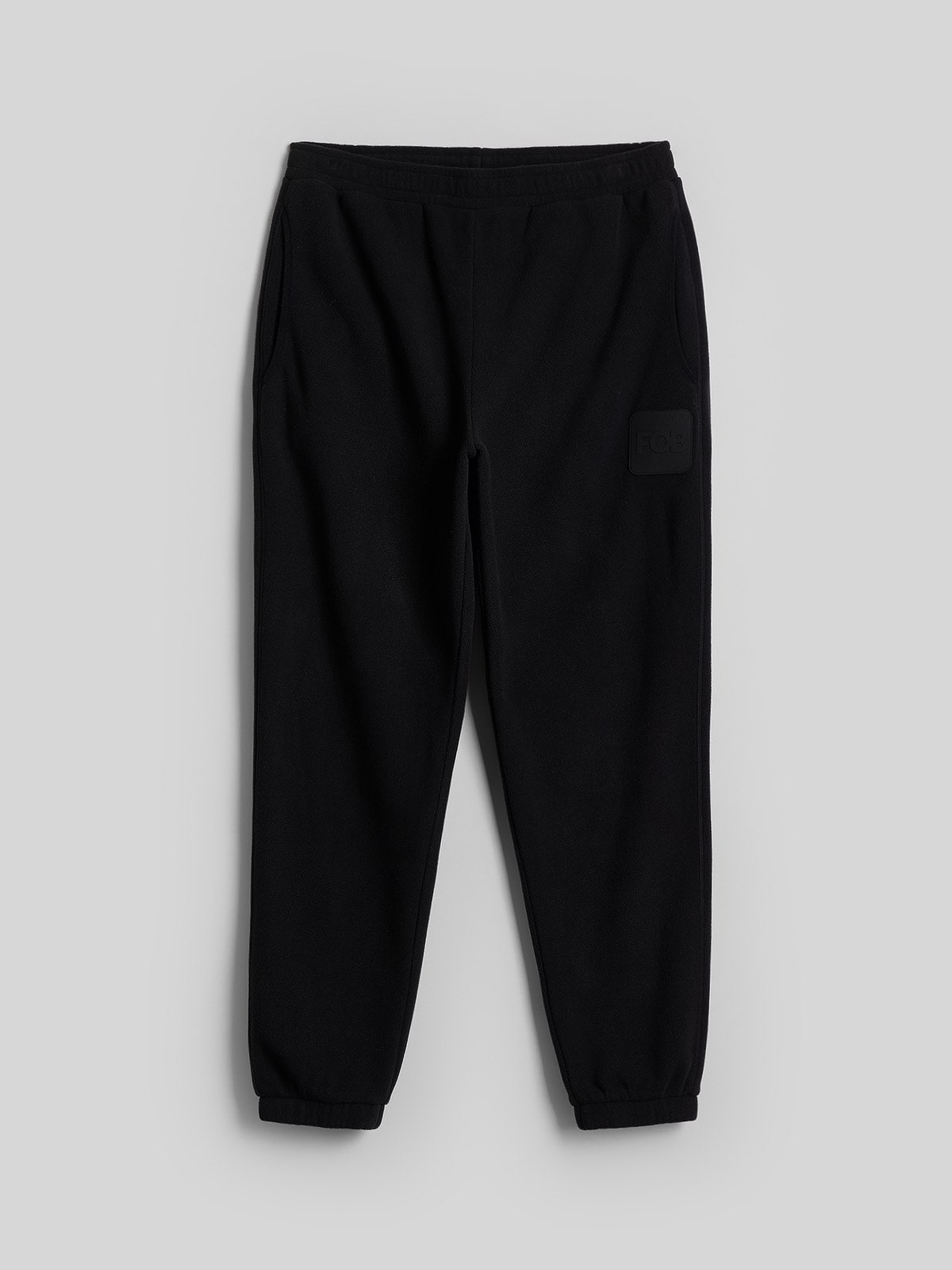 4F Spodnie polarowe joggery męskie - czarne XXL