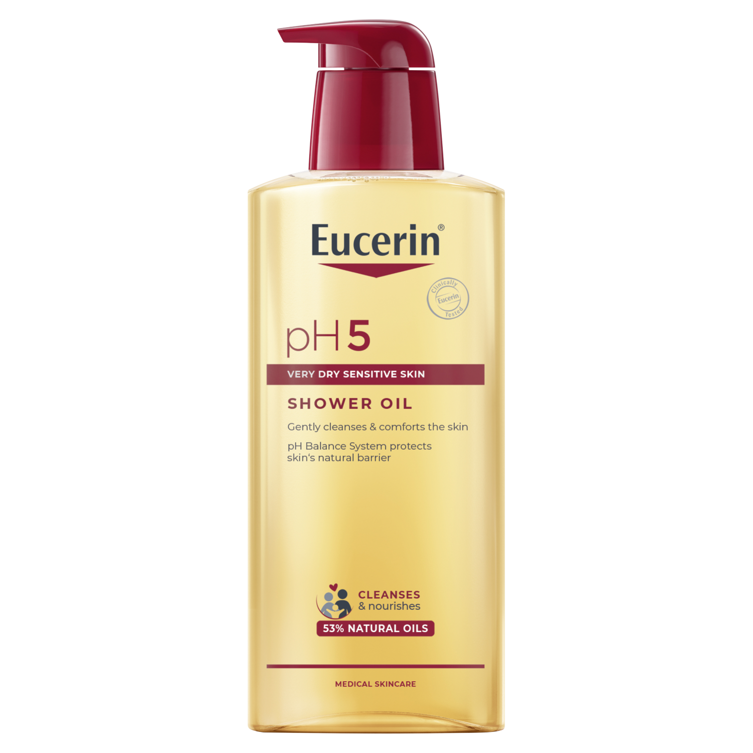 Eucerin pH5, olejek do mycia z naturalnymi olejkami, nawilżający, 400 ml