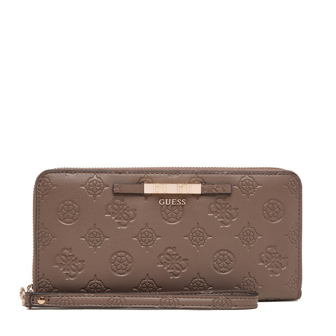 Portfel Guess Carmella Slg SWPD22 25146 Brązowy jasny