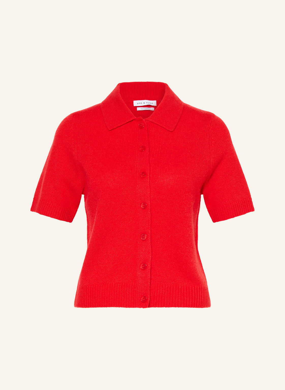 Mrs & Hugs Kardigan Z Kaszmiru rot