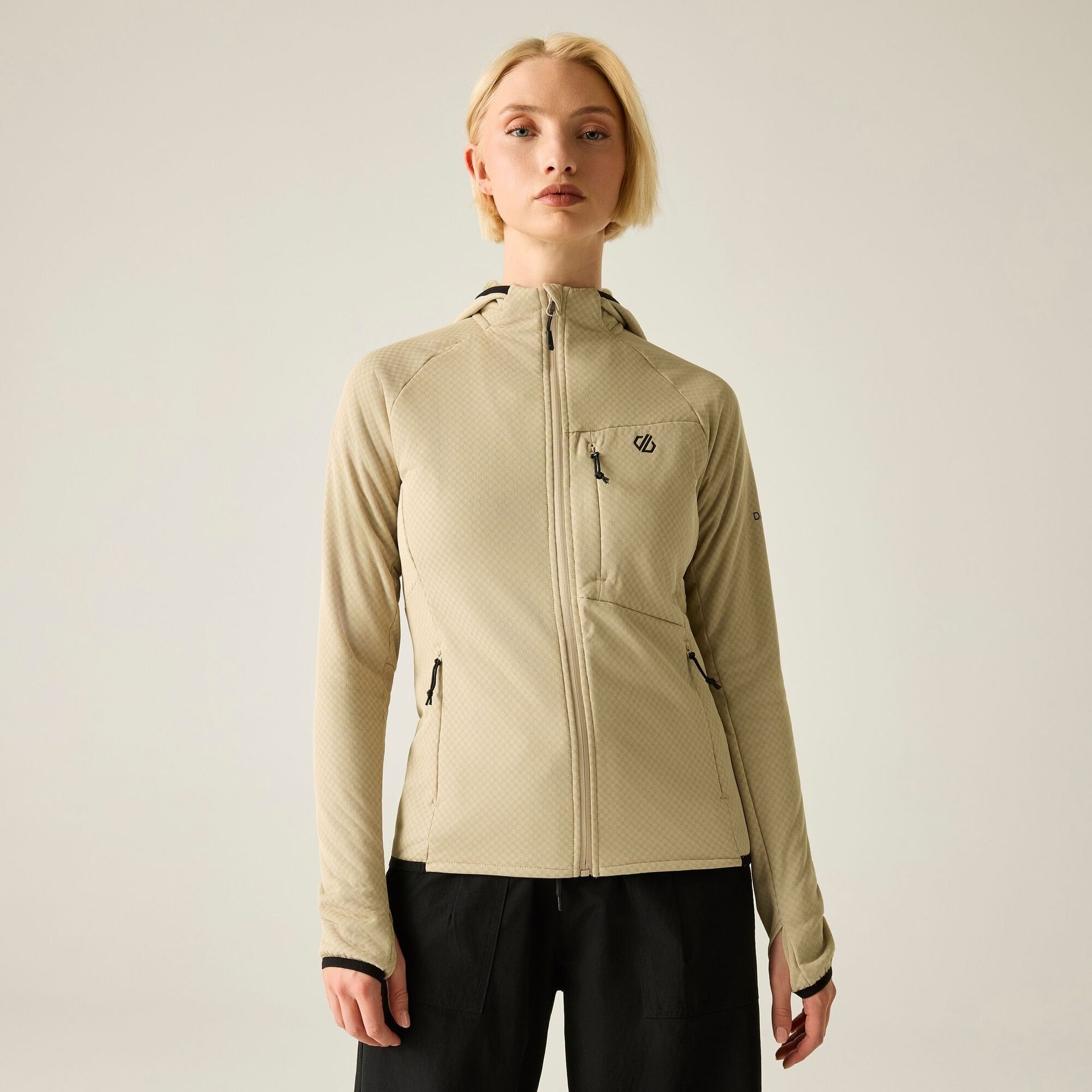 Dare 2b Bluza damska rozsuwana Heat Weave Biały, Rozmiar: 46
