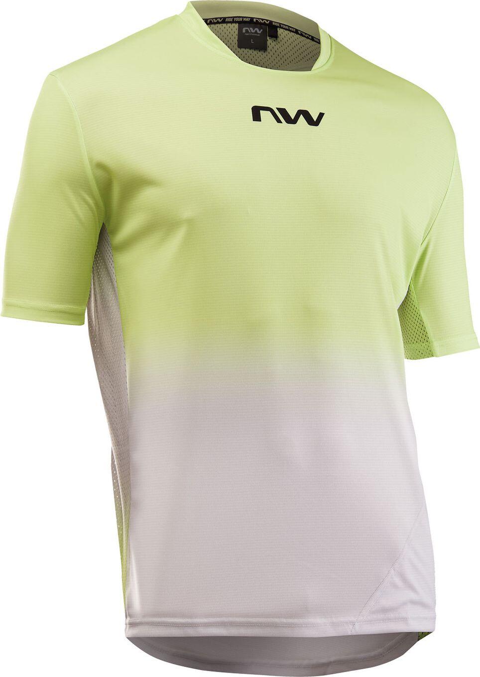 Koszulka rowerowa NORTHWAVE Edge 2 Jersey S/s żółto szara