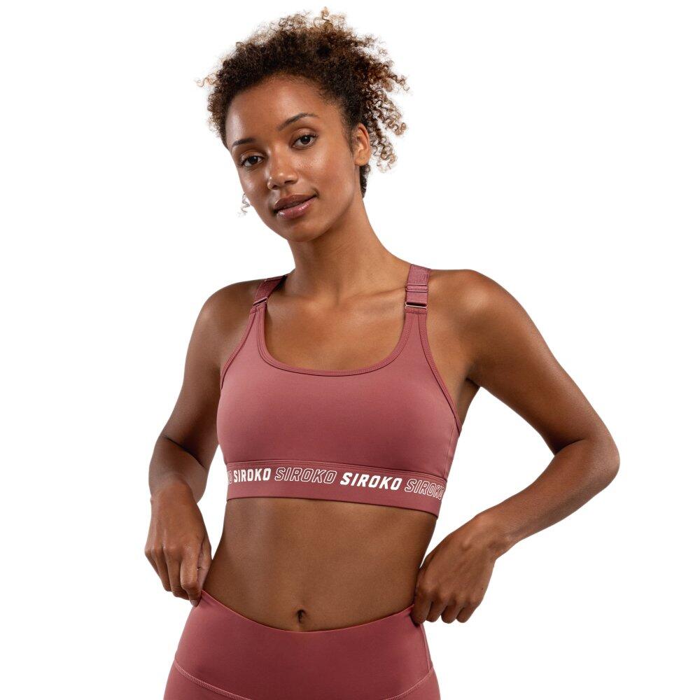 Stanik sportowy fitness damski - Wysokie wsparcie Cardio Copper