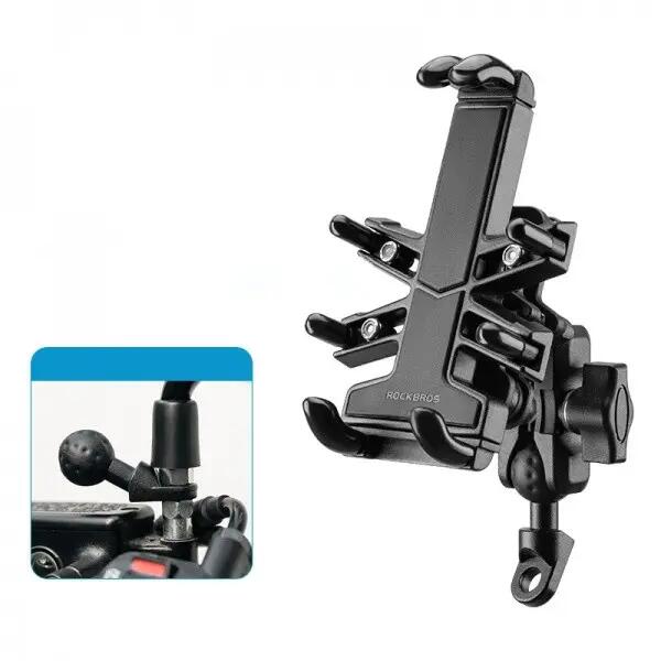 Uchwyt motocyklowy na lusterko, uchwyt na telefon Heavy Duty ROCKBROS