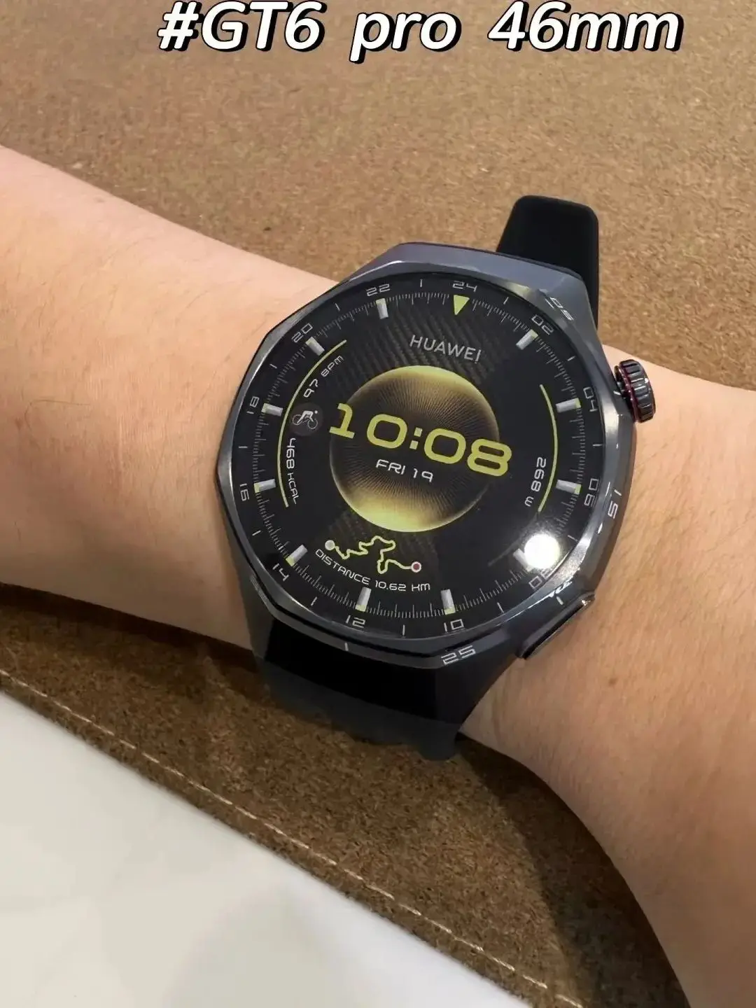 HUAWEI Watch GT 6 Pro 46mm Smartwatch GPS z ekranem dotykowym AMOLED 1.47'', do 21 dni pracy na baterii, profesjonalny tryb rowerowy. Titanium
