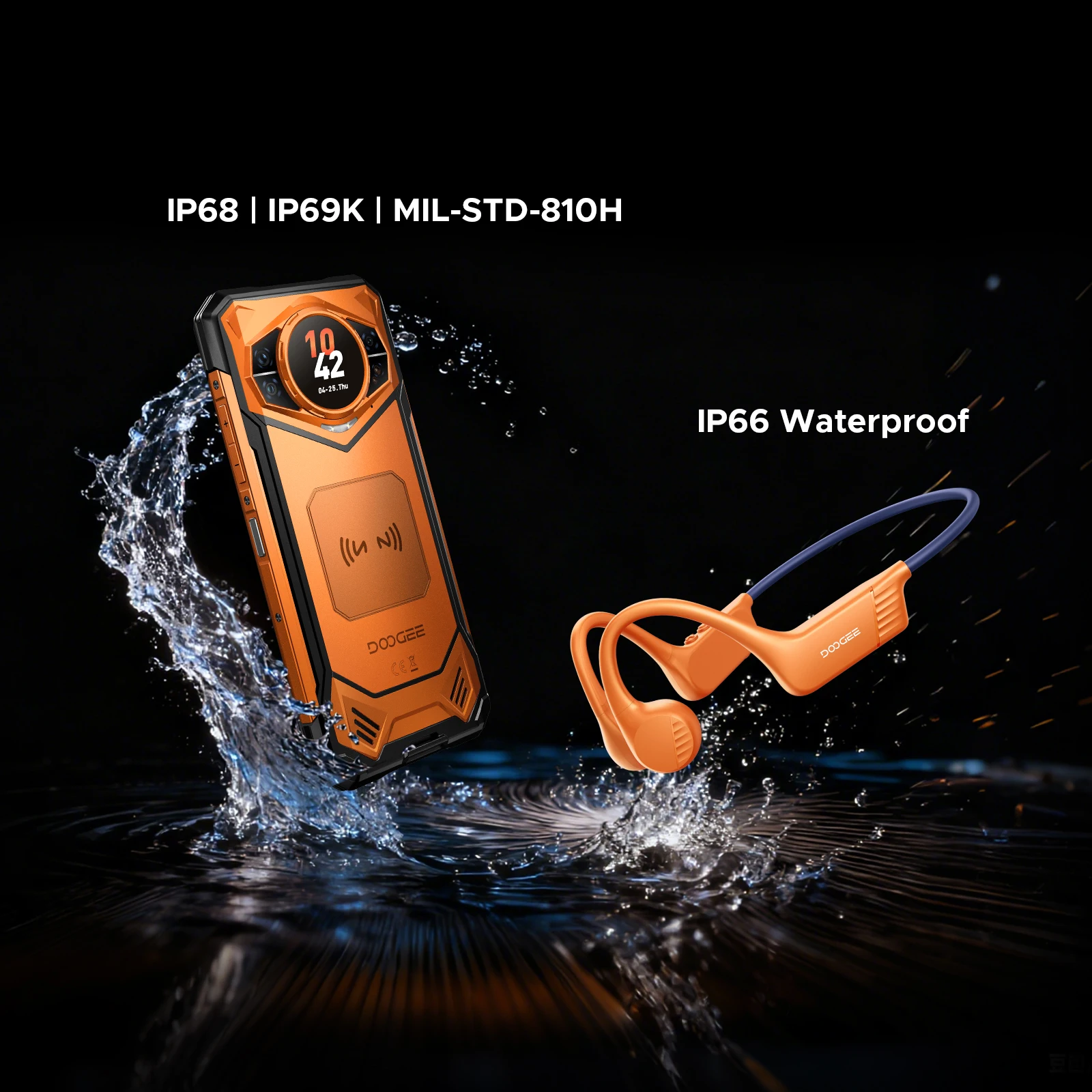 Globalna Wersja DOOGEE S200 VIP Edition 5G Wytrzymały telefon z Androidem 16, ekran AMOLED, tylna kamera 48 MP, bateria z zewnętrznym zasilaniem. VIP Silver Edition