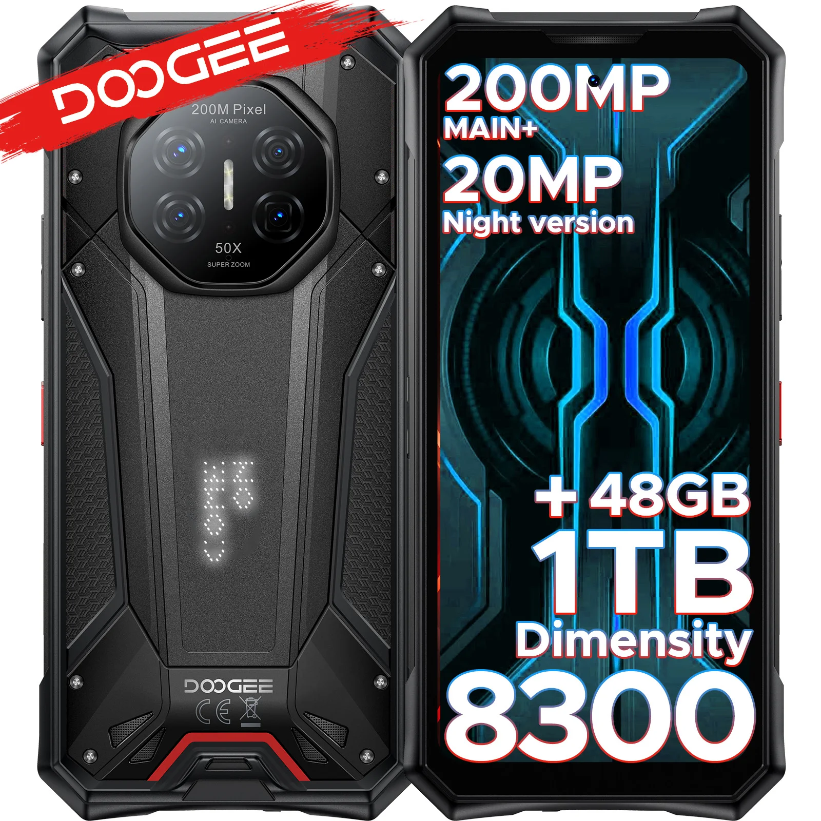 DOOGEE S300 Plus 5G Wytrzymały Telefon 6.78