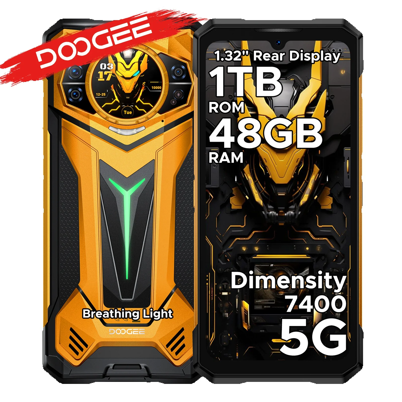 DOOGEE S200 Ultra 5G - Wzmocniony smartfon z AI, ekran 6.72