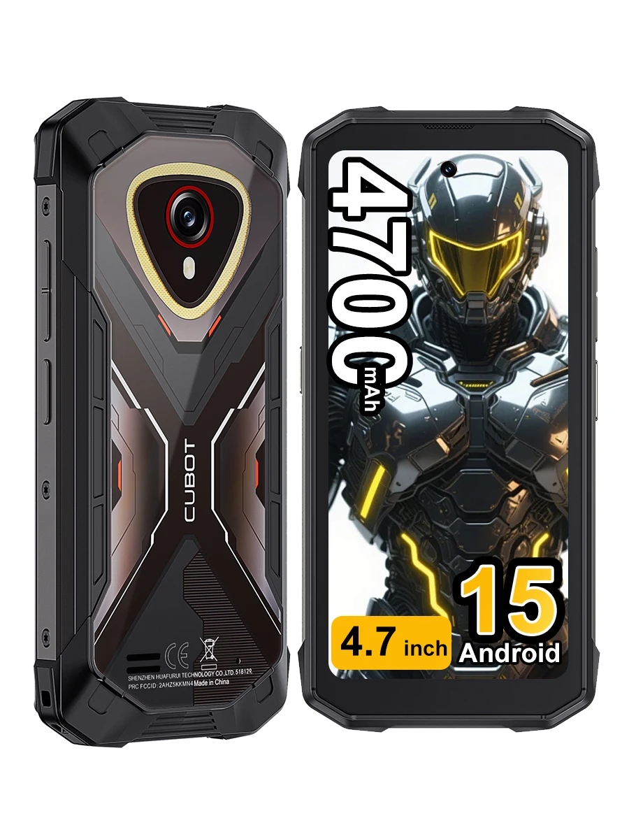 Wytrzymały smartfon Cubot KingKong Mini 4 z Androidem 15, ekran 4,7 cala, 90 Hz, 4700 mAh, 6 GB + 128 GB, 8 GB + 256 GB, NFC, 48 MP, latarka kempingowa 6GB+128GB Grey