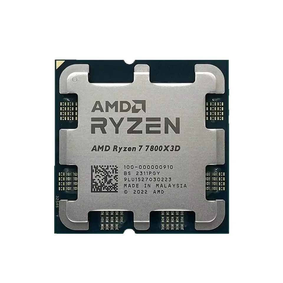 Procesor do gier AMD Ryzen 7 7800X3D, 8-rdzeniowy, 96 MB pamięci 3D V-Cache, gniazdo AM5, 5,0 GHz, bez wentylatora w zestawie