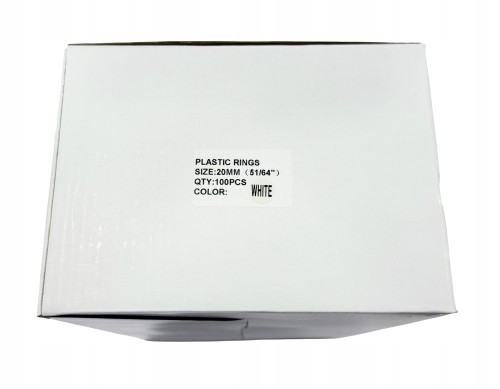 ProEasy Grzbiety plastikowe białe 20mm 100szt