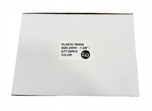 ProEasy Grzbiety plastikowe czarne 35mm 50szt owal