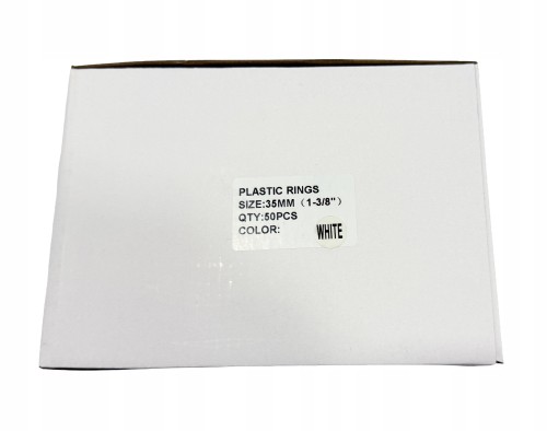 ProEasy Grzbiety plastikowe białe 35mm 50szt owal