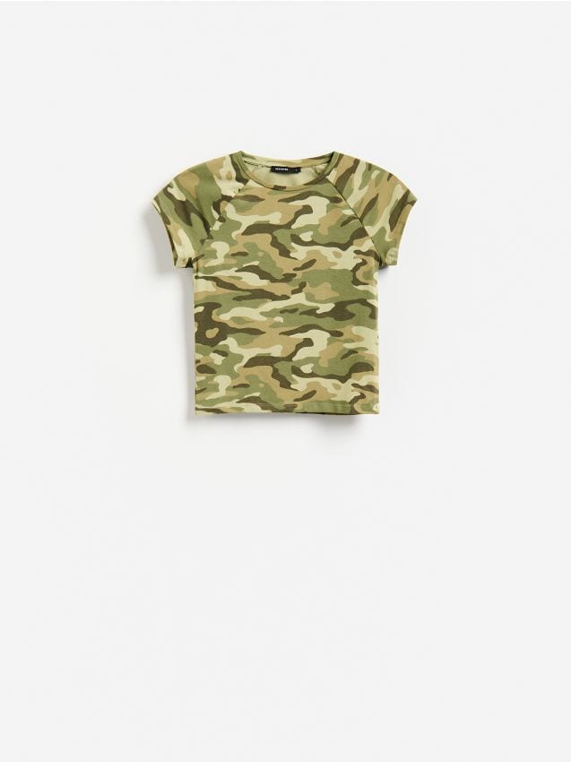 Reserved - T-shirt z bawełną - wielobarwny