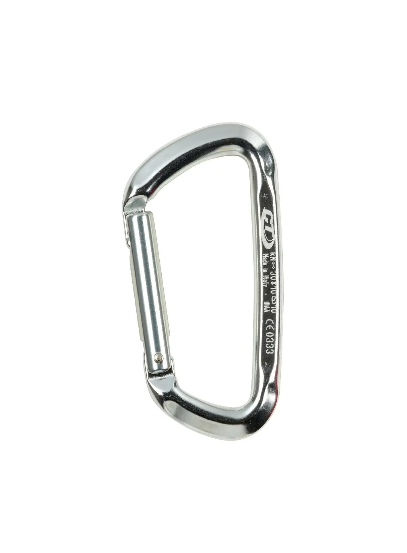Karabinek Wspinaczkowy Climbing Technology D-Shape CF - silver