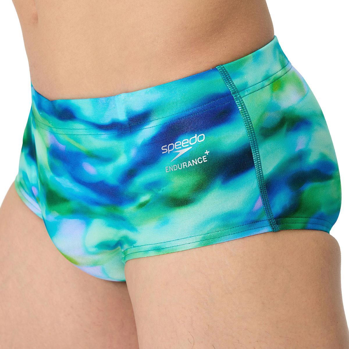 Speedo Heren Zwemslip Printed 13.5Cm Groen/Blauw