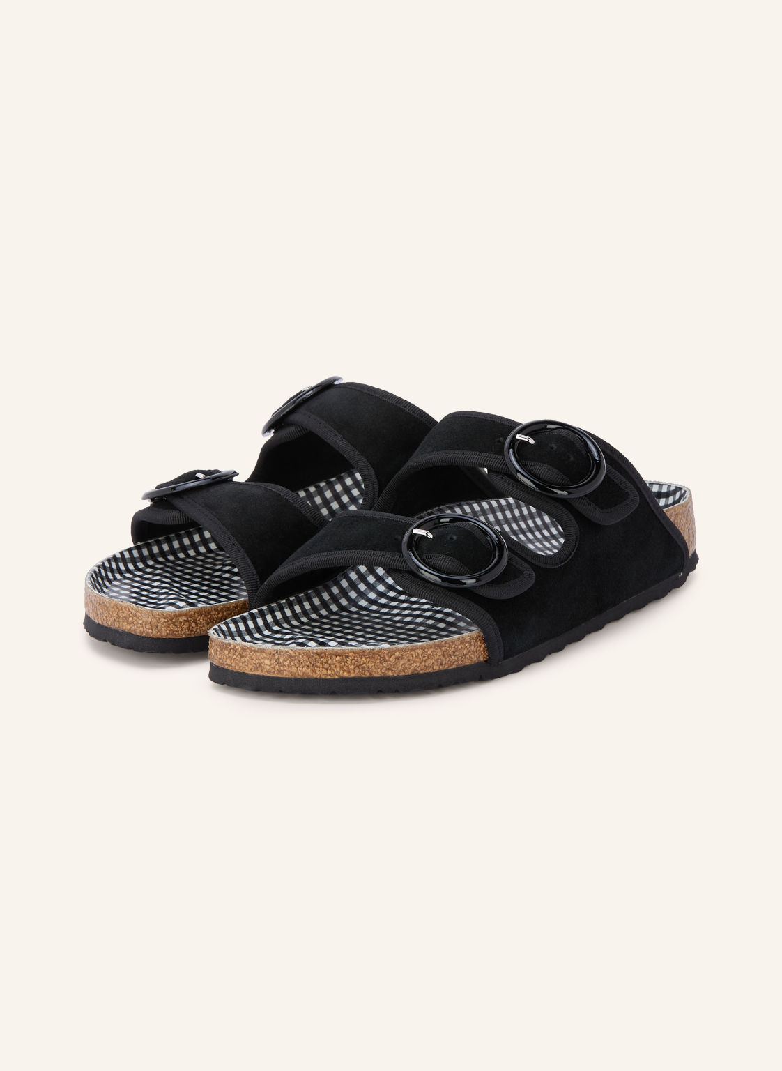 1774 Birkenstock Klapki Repetto Arizona Round Buckle schwarz