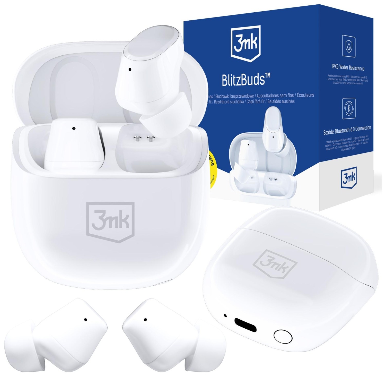 3mk BlitzBuds BT 6.0 białe