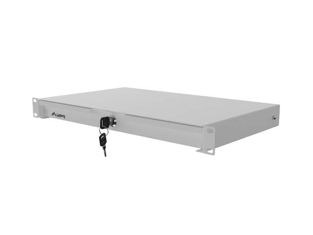Lanberg szuflada do szaf 19'' 1U 270mm szara AK-2002-S
