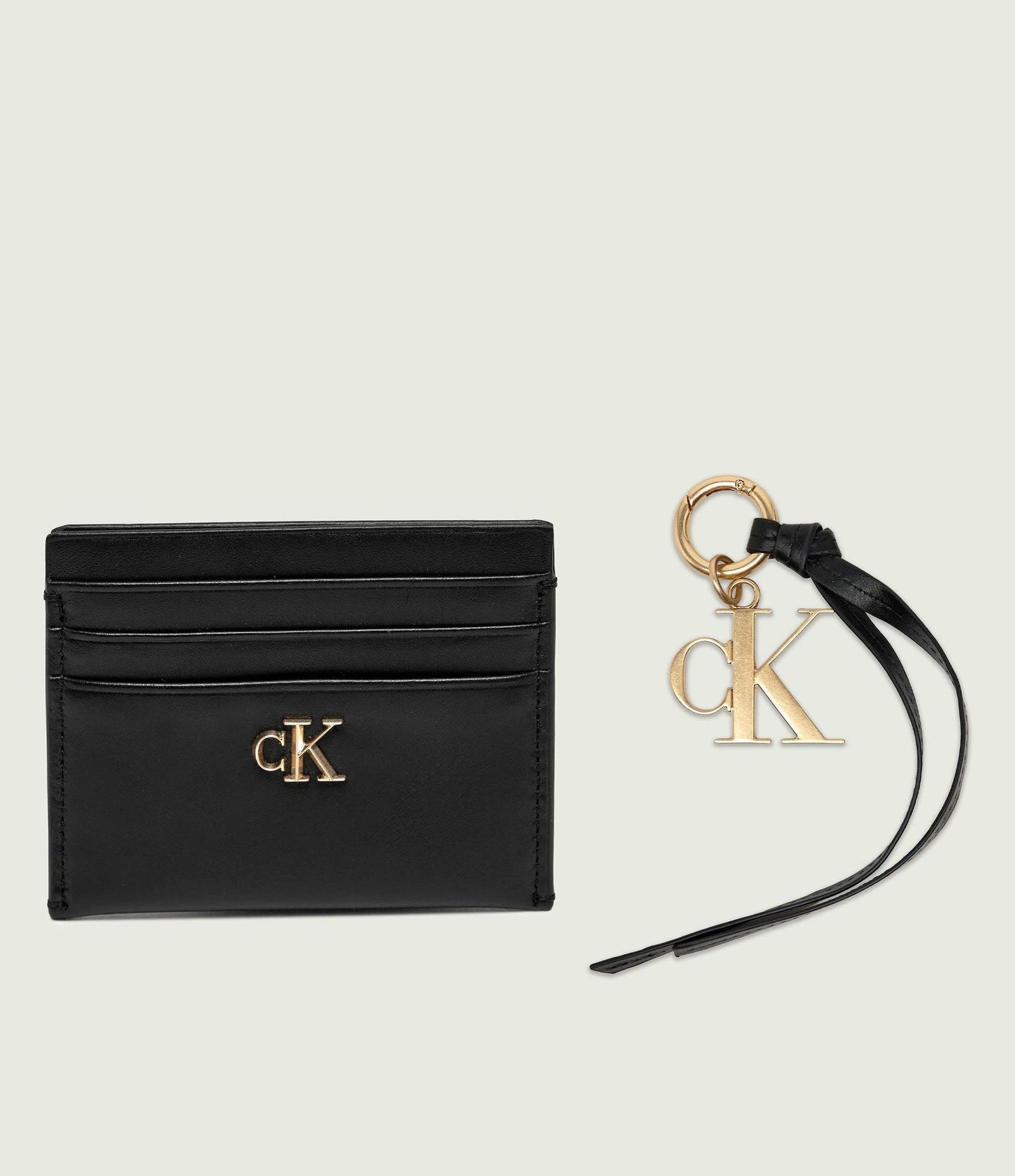 Calvin Klein Skórzane etui na karty + brelok