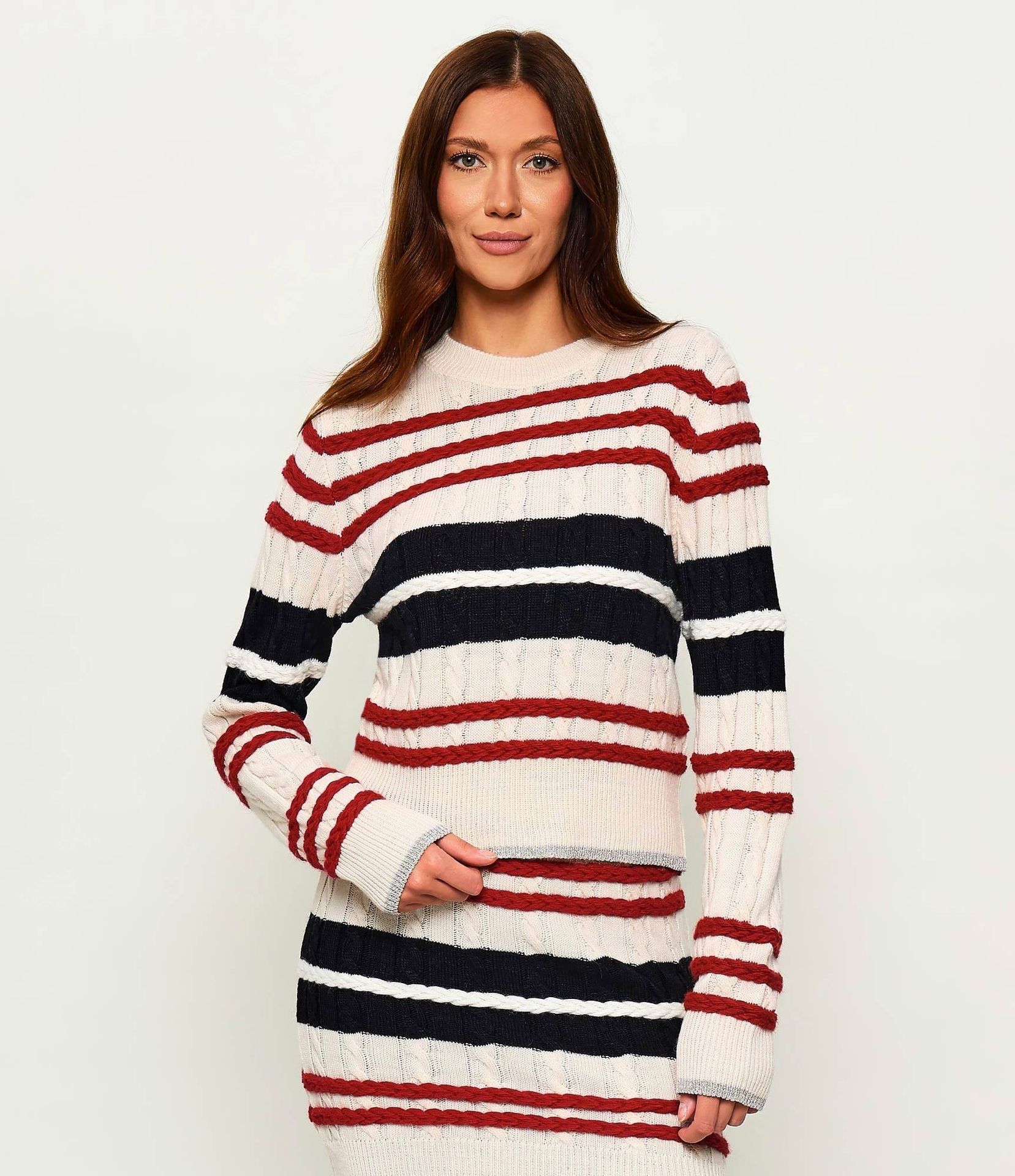 Gaëlle Paris Sweter Regular Fit z dodatkiem wełny