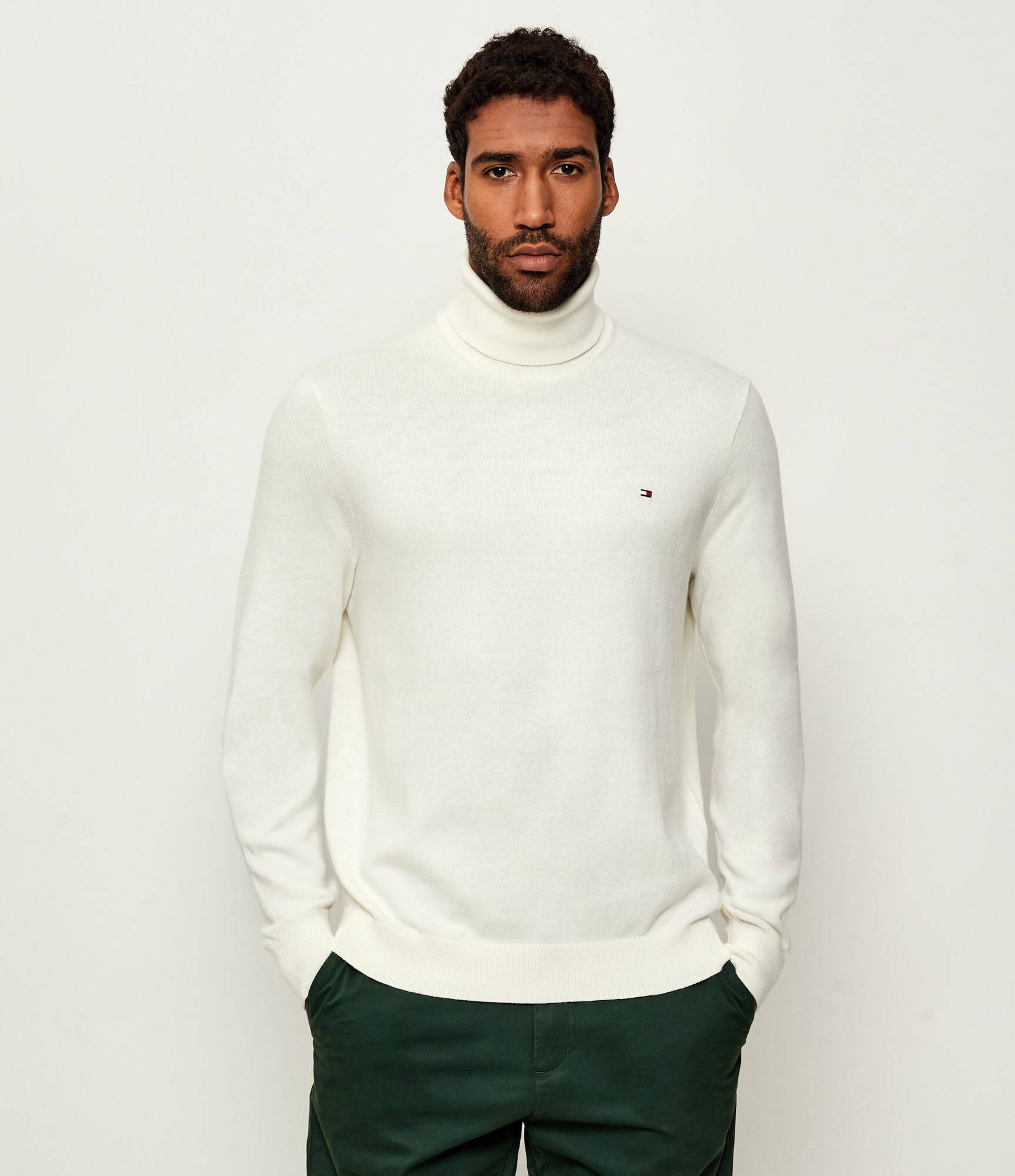 Tommy Hilfiger Golf Regular Fit z dodatkiem kaszmiru