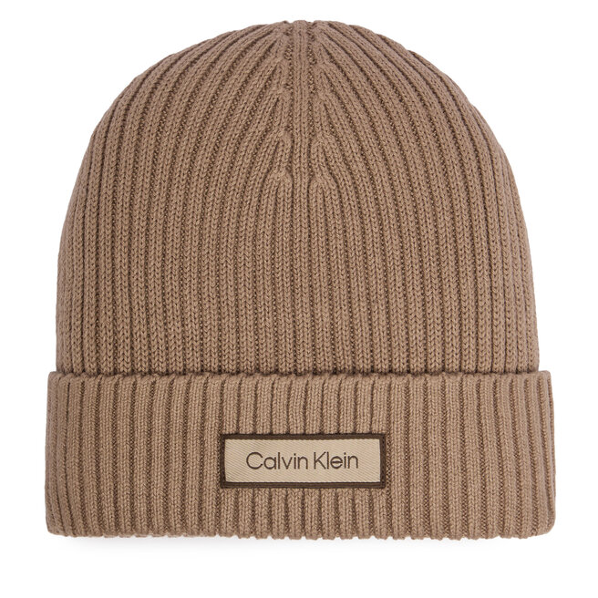 Czapka Calvin Klein LV04D8053G Beżowy