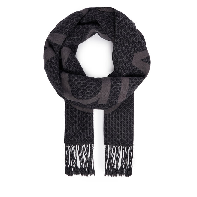 Szalik Calvin Klein LV04D8111G Szary ciemny