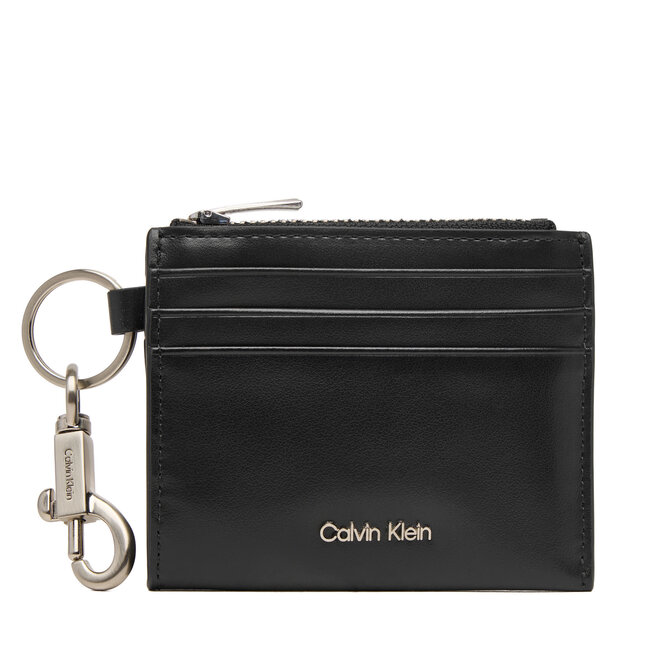 Etui na karty kredytowe Calvin Klein Raised Cardholder W/ Clip LV04D1278G Czarny