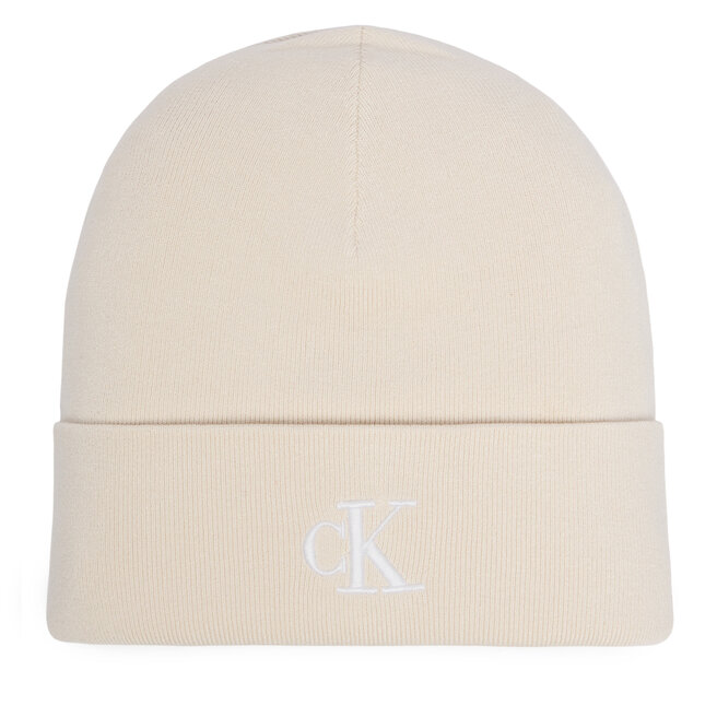 Czapka Calvin Klein Fine LV04F8098G Kremowy