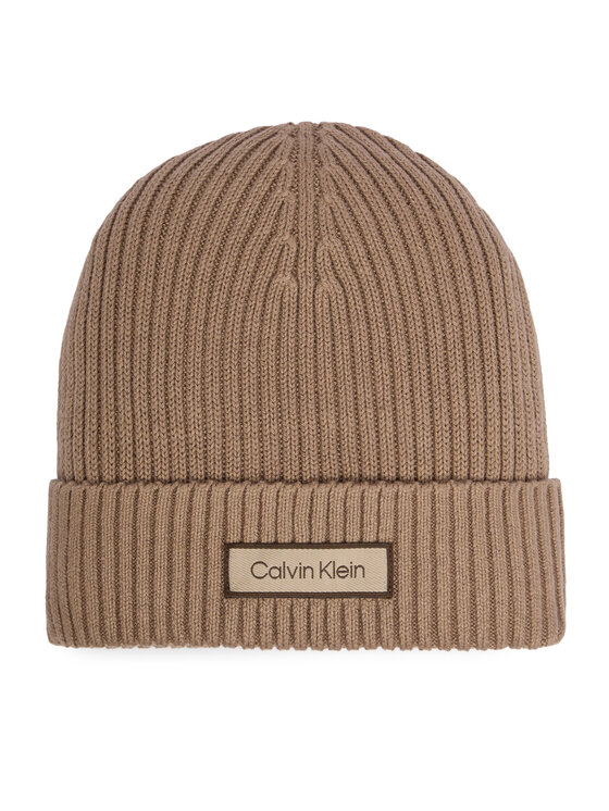Calvin Klein Czapka LV04D8053G Beżowy