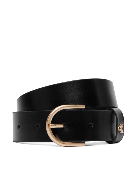 Calvin Klein Pasek Rounded Buckle Ck Loop 35Mm LV04F7145G Czarny
