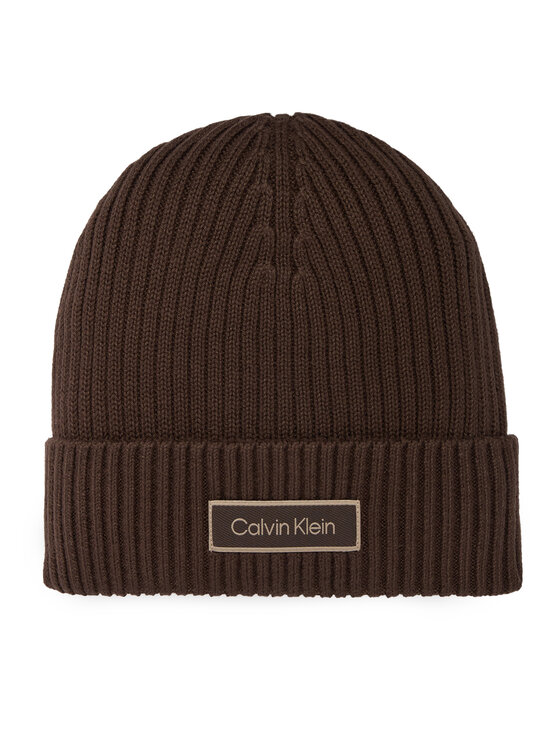 Calvin Klein Czapka LV04D8053G Brązowy ciemny