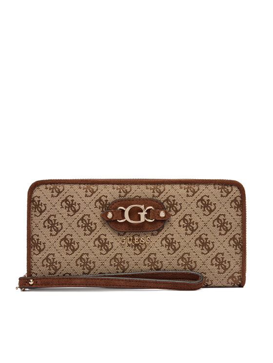 Guess Portfel Samantha Slg SWJG23 13146 Beżowy ciemny