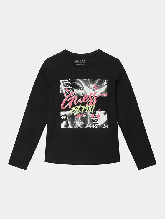 Guess Bluzka J3BI01 J1314 Czarny Regular Fit