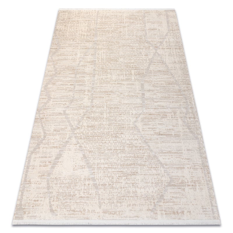 Dywan FROJE 1753 Boho, linie - Styl skandynawski, strukturalny, nowoczesny krem / beż 140x190 cm