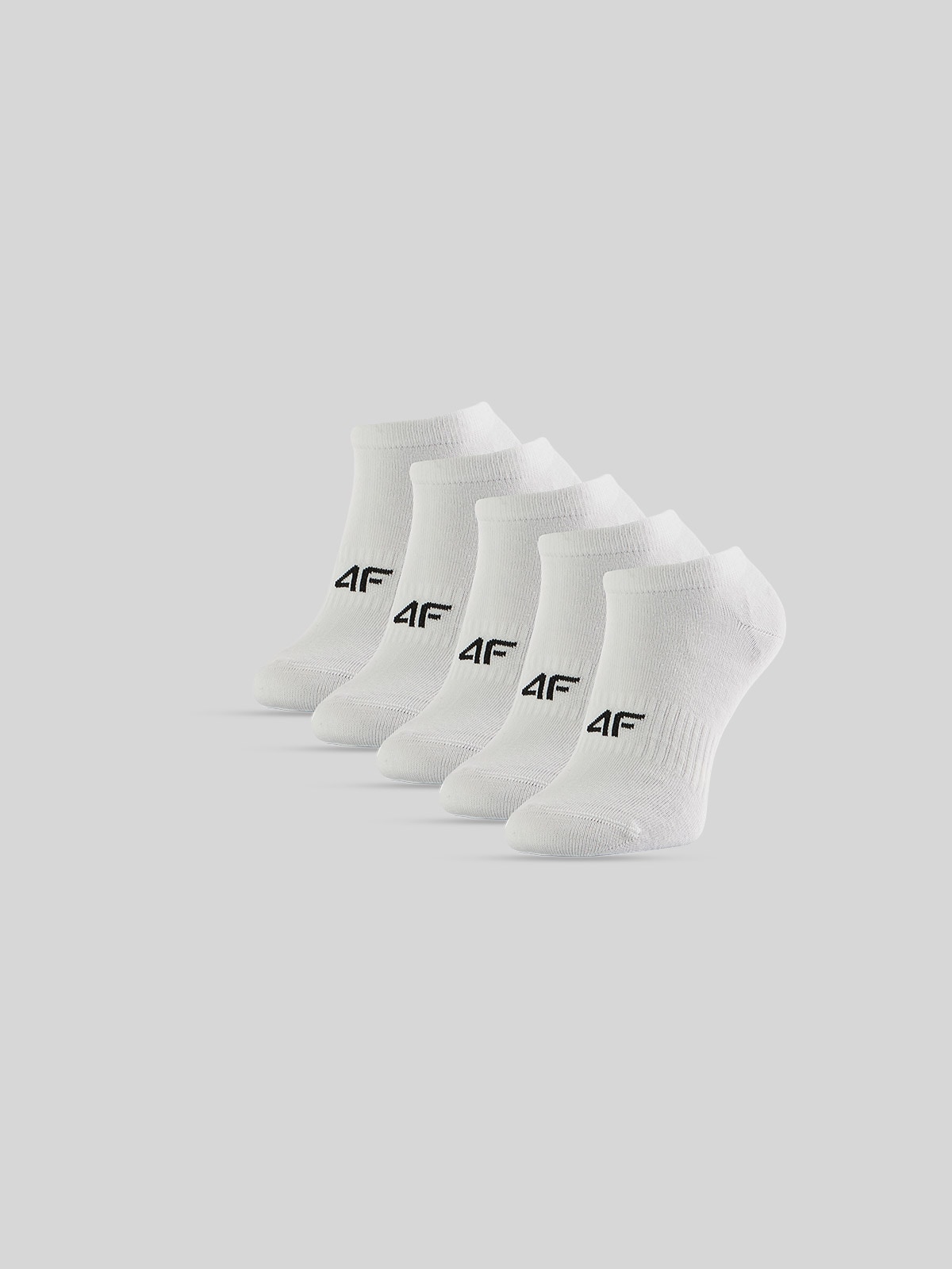 4F Skarpetki krótkie (5-pack) męskie - białe 43-46