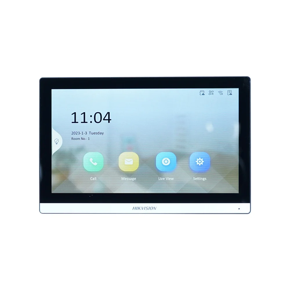 HIKVISION Wielojęzyczny 7-calowy monitor wewnętrzny PoE DS-KH6350-WTE1 zastępuje DS-KH6320-WTE1, aplikacja Hik-connect, WiFi, wideodomofon