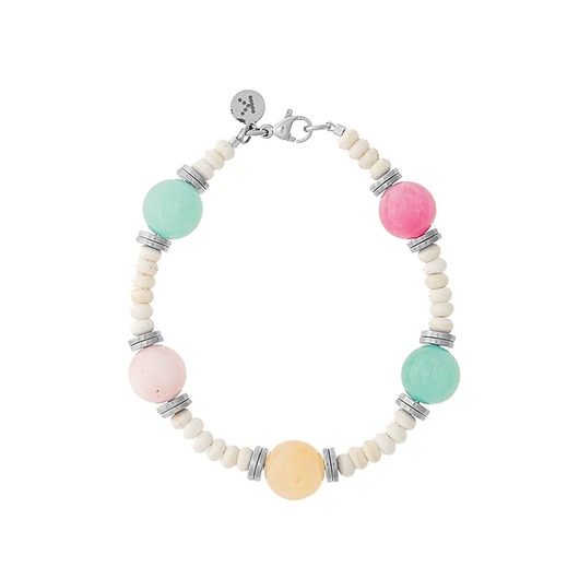 Bransoletka Summer Candy - -srebrne hematyty - Srebrna stal szlachetna