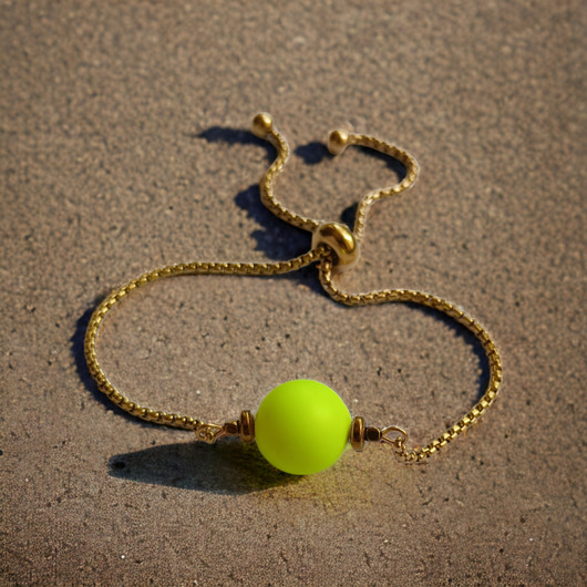 Swarovski neon pearls : ONE : neon yellow
