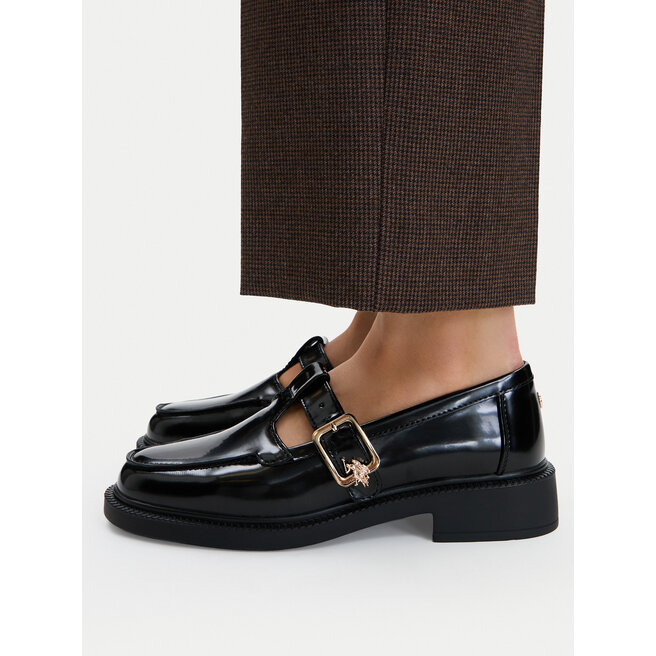 Półbuty U.S. Polo Assn. EO-PALOMA001W/GY1 Czarny