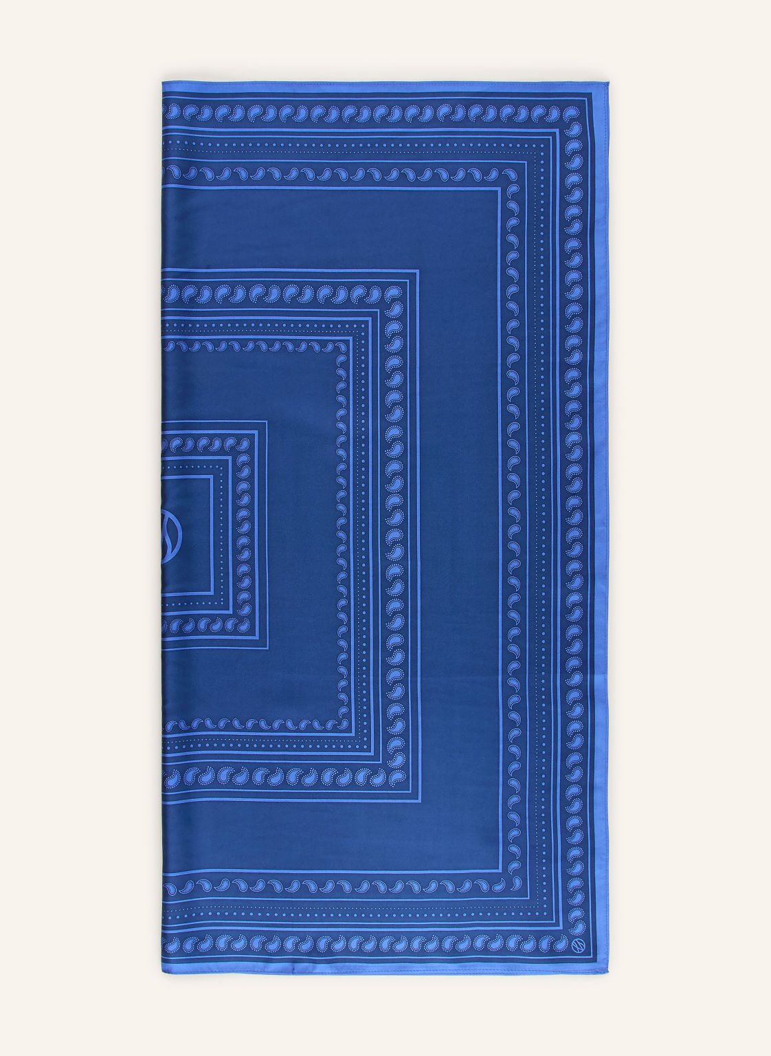 Lescarf Szalik Jedwabny blau