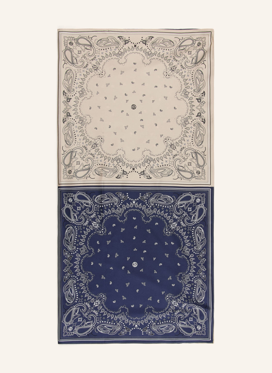 Lescarf Szalik Jedwabny blau
