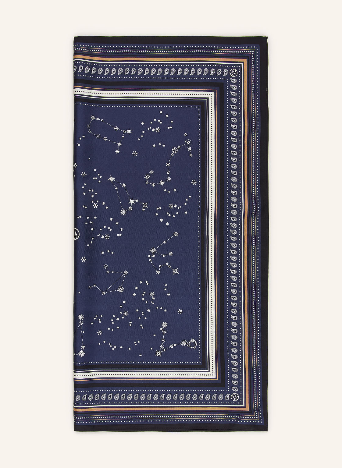 Lescarf Szalik Jedwabny blau