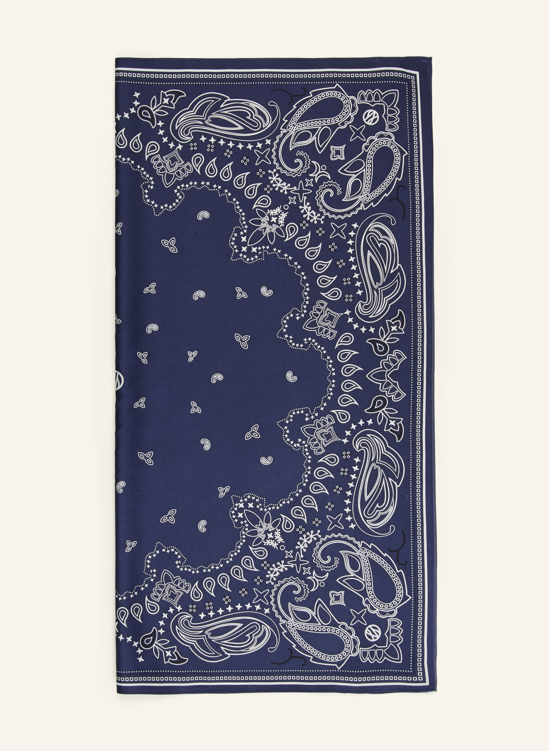 Lescarf Szalik Jedwabny blau