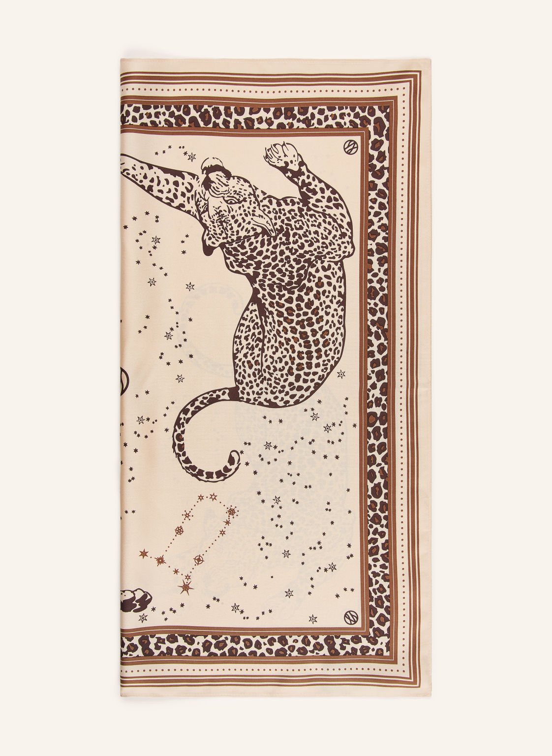 Lescarf Szalik Jedwabny beige